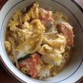 ＊＊ほたる＊＊'s cooksnap of when they made 秋鮭ときのこ入り玉子丼.