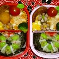 みるくだんご's cooksnap of when they made キャラ弁☆クリスマスリース.