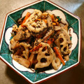 shibainu1's cooksnap of when they made 料亭の味！れんこんとごぼうのきんぴら.