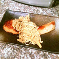 0あげは0's cooksnap of when they made えのきバターソース鮭のムニエル.