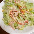 あやママ99's cooksnap of when they made 子供大好き！レタスとカニカマのマヨサラダ.