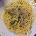 ayatake23's cooksnap of when they made 和風パスタ／ツナ、玉ねぎ.