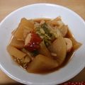 りたまむ♡'s cooksnap of when they made すき焼きの残りで簡単！大根、白菜の煮物.