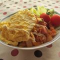 doiko's cooksnap of when they made お家deカフェ★盛るだけ簡単オムライス風.