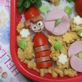 美優鈴♪'s cooksnap of when they made 簡単キャラ弁おかず：ウィンナーウォーリー.