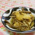 赤い電話's cooksnap of when they made ΘωΘ水煮ゼンマイと揚げ煮.