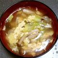 agak's cooksnap of when they made 卵スープ…クッパも最高♪.