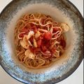 みるく茶's cooksnap of when they made トマトとモッツァレラの絶品パスタ♡.