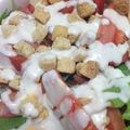 pesdaisuki's cooksnap of when they made 簡単♡シーザーサラダ&カリカリベーコン♡.