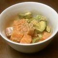 冴木丈's cooksnap of when they made アボカドサーモン丼.