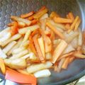 KT614's cooksnap of when they made 大根とにんじんだけ‼簡単美味しい炒めもの.