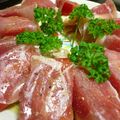 しあわせな食卓's cooksnap of when they made ミニトマトとブリーの生ハム巻き。.