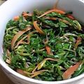 ソルシエ's cooksnap of when they made 春菊と長ねぎの胡麻和え or ナムル.