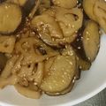 ぶーたーこー's cooksnap of when they made さつまいもと蓮根の甘辛炒め.