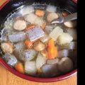 ChimakiK's cooksnap of when they made ☆こんにゃくジンジャーコンソメスープ☆.