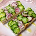 うたかた。's cooksnap of when they made きゅうりとラディッシュの☆ サンドイッチ.