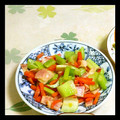 れいれいんこーと's cooksnap of when they made 簡単おつまみ☆セロリのクレソル炒め.
