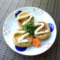 カルン's cooksnap of when they made カリッとがんもに濃厚わさびチーズソース✿.