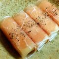 Mike929's cooksnap of when they made シンプル★チーズ＆生ハムでおつまみ。.