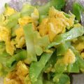 ミラゴン's cooksnap of when they made ブロッコリーの芯の卵炒め.