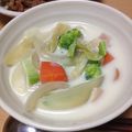 陸倫葵's cooksnap of when they made 残り野菜 de ミルクスープ.
