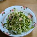 ゆきんこ007's cooksnap of when they made 豆苗とツナのさっぱりサラダ☆ポリ袋1つ♪.