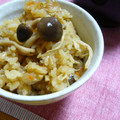 mikkusan's cooksnap of when they made きのこの炊き込みご飯.