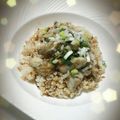 RRchama's cooksnap of when they made 牡蠣オイマヨ丼　焦がし葱ガーリックライス.