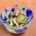 島子☆'s cooksnap of when they made もずく酢ときゅうりカニかま酢のもの.