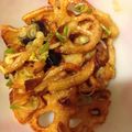 ことりのまあ's cooksnap of when they made 鶏皮レンコンポン酢.