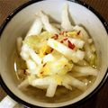 リープリヒ's cooksnap of when they made “一日料亭で修業した白菜の茎”の漬物.