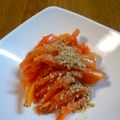 おぶうさま's cooksnap of when they made 金のごまだれで人参だけ～サラダ.