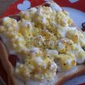 ソラねこ22's cooksnap of when they made ＊ゆで卵で！簡単マヨたまチーズトースト＊.