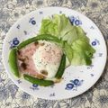 puniＫ's cooksnap of when they made スナップエンドウのハムエッグ.