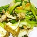 のぞ助's cooksnap of when they made チンゲン菜と鶏肉の四川風炒め.