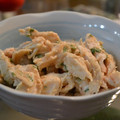 よっしゃん's cooksnap of when they made 鶏ささみ☺明太マヨで和えました☺.