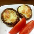 良飯好's cooksnap of when they made 肉厚しいたけのマヨピザ.