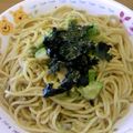 junko-mako's cooksnap of when they made アボカドとツナの和風パスタ.