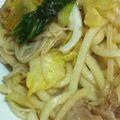 milk＊crown's cooksnap of when they made 簡単♪きのこたっぷり焼きうどんマヨ醤油味.