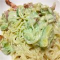 やそん's cooksnap of when they made えびとアボカドの和★クリームパスタ.
