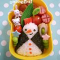 ＊ぷくよし＊'s cooksnap of when they made コートを着たスノーマン☆キャラ弁にも！.