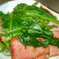 あきぽん315's cooksnap of when they made ベーコン⋆ほうれん草⋆しいたけ♨和風炒め.