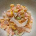 ノリサン's cooksnap of when they made ∮白菜とコーンღ明太子マヨネーズ和え∮.