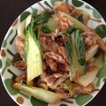 ポメちょん's cooksnap of when they made 豚肉とチンゲン菜のオイスター炒め.