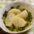 やさはな's cooksnap of when they made カブの煮物カブの葉っぱソース.