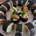 Recept's cooksnap of when they made アボカドサーモンのマヨネーズ味の巻き寿司.