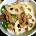ネコたぬき's cooksnap of when they made 豚レンコンのはちみつ味噌炒め.