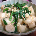 わんめぐ's cooksnap of when they made 【話題】麩とニラのとろとろ卵～♡.