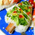 ERIKAJU's cooksnap of when they made おにぎり型deクリスマスツリーちらし寿司.