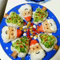 ERIKAJU's cooksnap of when they made サンタとツリーでクリスマス寿司ケーキ.